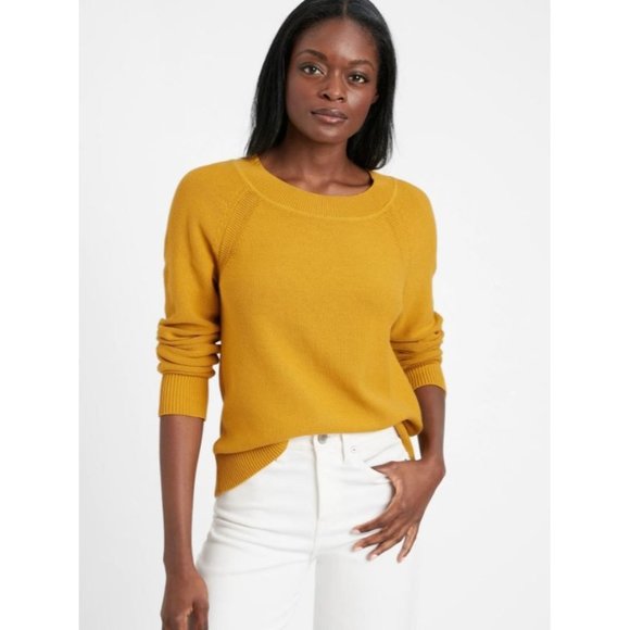 Cos Womens Mustard Yellow Knit Jumper 